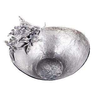 Bol à fruits décoratif en aluminium avec nickelage Forme ronde Design élégant Excellente qualité pour les bols de service - Product Image 1