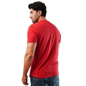 T-shirt basique pour homme, manches courtes, coton léger, col rond, fabrication OEM ODM, t-shirt de sport pour homme. - Product Image 2