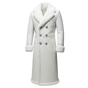 Manteau long en cuir d'agneau pour homme, qualité supérieure, élégant, tendance d'hiver, best-seller, nouvelle conception, 80% de duvet d'oie - Product Image 4