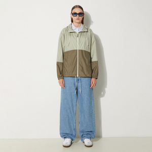 Veste coupe-vent tendance décontractée, respirante, écologique, avec capuche et fermeture éclair intégrale pour femmes, pour une utilisation en extérieur - Product Image 2