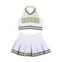 Ensemble de jupe et haut de cheerleading personnalisé de haute qualité pour la danse, uniforme scolaire de cheerleading, mélange de polyester/spandex et de coton pour les compétitions et les événements