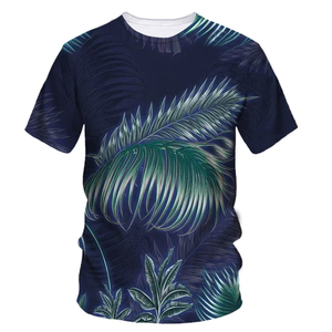 เสื้อยืดผู้ชายแฟชั่นใหม่ผ้าใยไผ่พิมพ์ลาย3D เสื้อสลิมฟิตแขนสั้นปรับแต่งโลโก้ได้ - Product Image 2