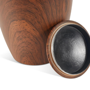 Urna de cremación de madera para cenizas humanas Urna funeraria decorativa de tamaño adulto grande con tapa segura Recuerdo conmemorativo elegante - Product Image 2