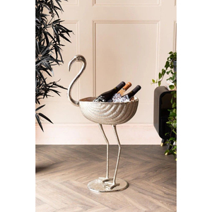 ถังแช่ไวน์สีเงินสุดหรูพร้อมขาตั้งถังน้ำแข็งสแตนเลสพร้อมฝาปิดสำหรับบาร์ร้านอาหารโรงแรมงานปาร์ตี้ของตกแต่งบ้าน - Product Image 3