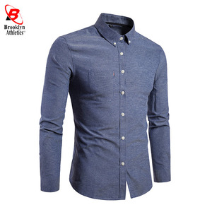 Diseño personalizado al por mayor baratos hombres Oficina formal camisas de manga larga de alta calidad sólido negocio Tops blusa - Product Image 4