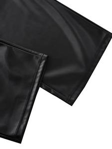 Pantalones de Cuero de Alta Calidad, Corte Regular, para Hombre, Cómodos, Duraderos, Suaves, Estilo Motero, Transpirables, Ecológicos, Rectos - Product Image 4