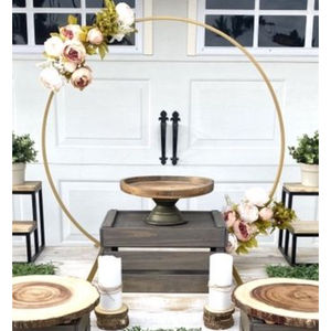 แท่นวางเค้กโค้งสไตล์หรูหราแท่นวางตกแต่งเค้กวัสดุเกรดแท้มาใหม่ - Product Image 2