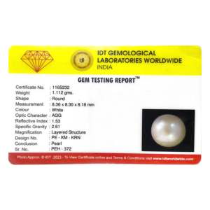 Perlas Sueltas Blancas de Agua Dulce Naturales de 5.56 Quilates para Joyería y Fabricación de Joyas - Product Image 3