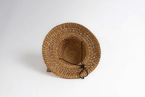 Chapeau en jacinthe d'eau fabriqué à la main en matériau naturel avec charme rustique fabriqué au Vietnam-pour les voyages de pêche en plein air - Product Image 2