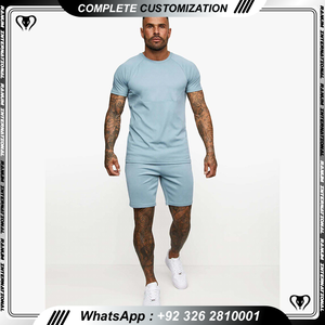 Ensemble deux pièces pour homme Ensemble t-shirt et short d'été Tissu 100% coton Excellente qualité - Product Image 6