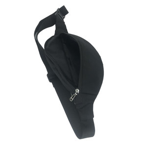 Riñonera negra de buena calidad duradera a la moda 2024 de poliéster para hombre riñonera con logotipo personalizado hecho en Vietnam - Product Image 4