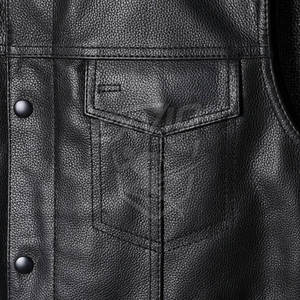 Chaleco de Cuero de Alta Calidad 100% Hecho a Mano, Precio Razonable, Transpirable, Ropa Masculina, Chaleco de Cuero para Venta en Línea - Product Image 5