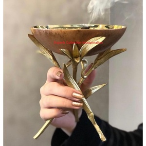 Elegant Brass & Teal Grapevine <b>Candle</b> Holder Top Quality Decorative Metal Bakhoor Burner Luxury Home Decor Cheapest Price - Product Image 6