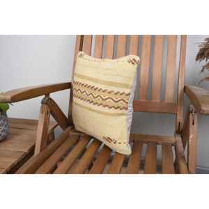 หมอนขนสัตว์ถักสีเบจ14x14หรูหราทอลายวินเทจและนุ่มออกแบบเรียบง่ายพกพาได้สำหรับเครื่องนอนสำหรับคริสต์มาส - Product Image 3