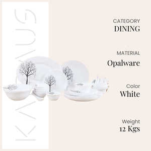 Juego de Vajilla Ecológico de 33 Piezas, Diseño Minimalista de Lujo, Porcelana Clásica Esmaltada, para Uso en el Hogar y Hoteles, Personalizable para Hoteles - Product Image 2