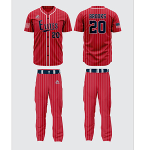 Ensemble d'uniformes de baseball 100% polyester imprimé par sublimation respirant confortable durable antibactérien séchage rapide caractère - Product Image 3