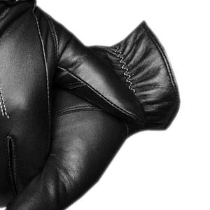 ถุงมือออกกำลังกายหนังสีดำระบายอากาศได้ดีปรับแต่งได้ - Product Image 4