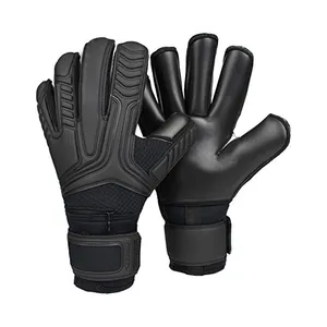 实心黑色专业守门员手套定制风格冬季高品质守门员手套