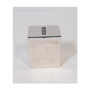 Contenedor de vela de metal con cera de latón de forma redonda con recubrimiento en polvo de color amarillo para uso doméstico y de oficina al por mayor - Product Image 4