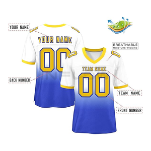 Camiseta de fútbol americano de talla grande para jóvenes y adultos, camiseta de manga corta con estampado de San Francisco, ropa de sublimación - Product Image 6