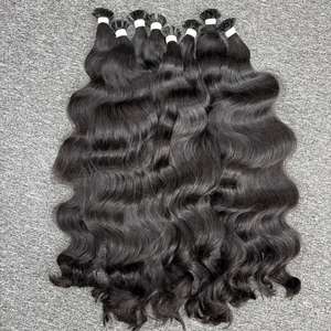 Meilleure qualité vague naturelle dans les cheveux à pointe plate, Extensions de cheveux crus en gros, à partir de cheveux humains crus - Product Image 2