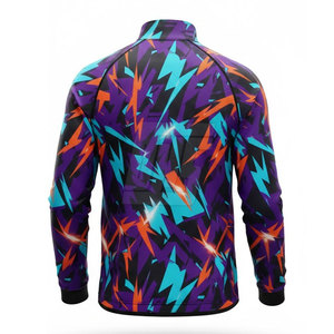 Veste à fermeture éclair sur le côté pour homme, sublimée, à séchage rapide, pour la course à pied, la salle de sport et l'entraînement - Product Image 2