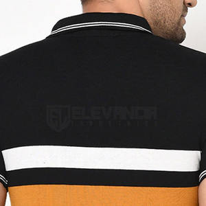 Camiseta Polo extragrande cómoda para hombre de etiqueta privada 100% algodón de secado rápido con patrón de estampado en Stock - Product Image 6