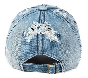 Street Trend Do Old Torn <b>Hat</b> Men Women Outdoor Leisure <b>Denim</b> Baseball Cap - Product Image 4