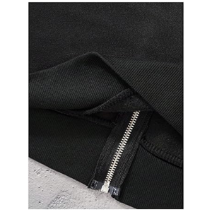 Sweat à capuche intégral zippé en molleton 450 g/m², style streetwear, personnalisé, hip-hop, double couche, lourd, surdimensionné, avec cagoule intégrée pour hommes - Product Image 3