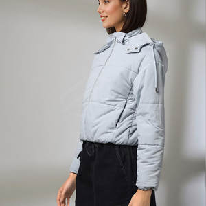 New Arrival <b>Women's</b> <b>Puffer</b> <b>Jacket</b> Shearling Printed Technique Latest Design Winter Streetwear Bubble <b>Jacket</b> Ladies' New Style - Product Image 3