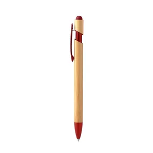 Penna Promozionale Personalizzata Elmur in Bambù con Punta a Sfera - Product Image 4