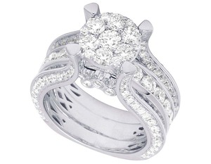 Bague de fiançailles en diamant rond Moissanite pour femme avec bijoux de mode en argent sterling S925 de style luxueux pour toutes les occasions - Product Image 3