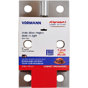 VORMANN Blue Zinc-Plated <b>Rolled</b> Steel Hinge 60mm Height 34mm Width 1.4mm Thickness 20-Piece Packaging Unit Cabinet Organizers - Product Image 3