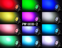 Extérieur DMX 4in1 Étanche RGBW LED Par IP65 Tête Mobile Stage Light UV Faisceau avec 18*8W Cob Aluminium et PVC Corps 3W Puissance