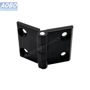 50X76锌合金压铸工业橱柜黑色对接铰链平铰链带埋头 - Product Image 4