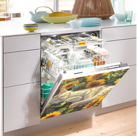 Housse magnétique pour lave-vaisselle avec impression UV personnalisée, peau magnétique haute définition pour appareils de cuisine, décorative et réutilisable