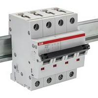 Disjoncteur miniature (MCB) A-B-B 2CCS573103R8257 4 pôles 1,6A 415V série SMISSLINE TP courbe K DINGuide, neuf et original