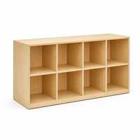 Armoire de rangement compartimentée en bois pour chambre d'enfant, étagère organisatrice de jouets
