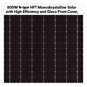 แผงโซลาร์เซลล์ Sunlike Solar 495M 500W แบบ N-Type HJT โมโนคริสตัลไลน์ ประสิทธิภาพสูง พร้อมกระจกปิดด้านหน้า - Product Image 2