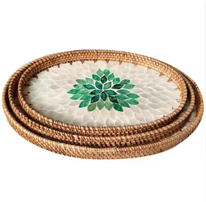 ถาดไม้ไผ่ทอมือสไตล์โมเดิร์น - ถาดเสิร์ฟที่เป็นมิตรกับสิ่งแวดล้อมและมีสไตล์สำหรับห้องน้ำและห้องนั่งเล่น โดย Viet Fargimex - Product Image 3