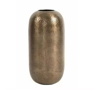 Designer Pewter Metal <b>Vase</b> Elegant Decorative Accent for Home Styling Floral Arrangement Centerpiece for Living Room Decor - Product Image 3