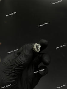 Pendientes de tuerca de moissanita de corte redondo, dos en uno, de plata 925, con halo de circonitas, estilo hip hop, unisex, para fiesta, regalo de joyería - Product Image 5