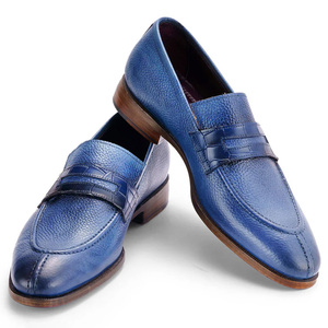 Nouveau Style sans lacet plat vache en cuir véritable mocassins <span class=keywords><strong>chaussures</strong></span> classique affaires décontracté formel hommes automne <span class=keywords><strong>chaussures</strong></span> - Product Image 2