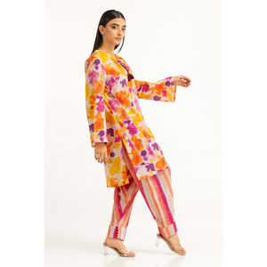 Ensemble décontracté pour femme IUSTTS-780 en tissu crêpe imprimé, 100 % coton respirant pour le printemps/été - Product Image 5