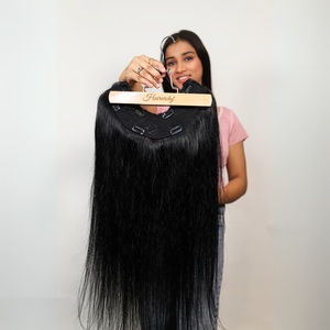 ท็อปเปอร์ผมแท้ทรงตัวยูแบบอินเดีย  ปกปิดผมบางอย่างเป็นธรรมชาติ  ไร้รอยต่อ  น้ำหนักเบา  บรรจุภัณฑ์แบบกำหนดเอง  ขายส่ง - Product Image 2