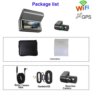 Hệ thống camera hành trình Melia 3.16 inch IPS hai kênh 4K+1K, camera lùi, tầm nhìn ban đêm, kết nối WiFi, ghi hình kép - Product Image 5