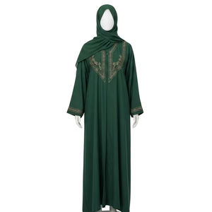 Abaya traditionnelle du Moyen-Orient pour adultes, tissu doux, tenue modeste, robe longue élégante, usage quotidien, vêtements islamiques, vêtements personnalisés - Product Image 1