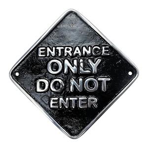 Solo entrada No entrar Señal de pared general - Product Image 1