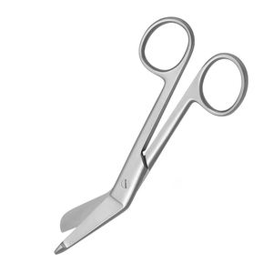 Ciseaux de chirurgie de la meilleure qualité Lame tranchante coudée chirurgicale Ciseaux de coupe de pansement de chirurgie en acier métallique - Product Image 4