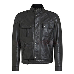 Factory Direct High Quality <b>Biker</b> Leather <b>Jacket</b> Breathable Lining Removable Armor Racing Motorbike Gear Oem - Product Image 1